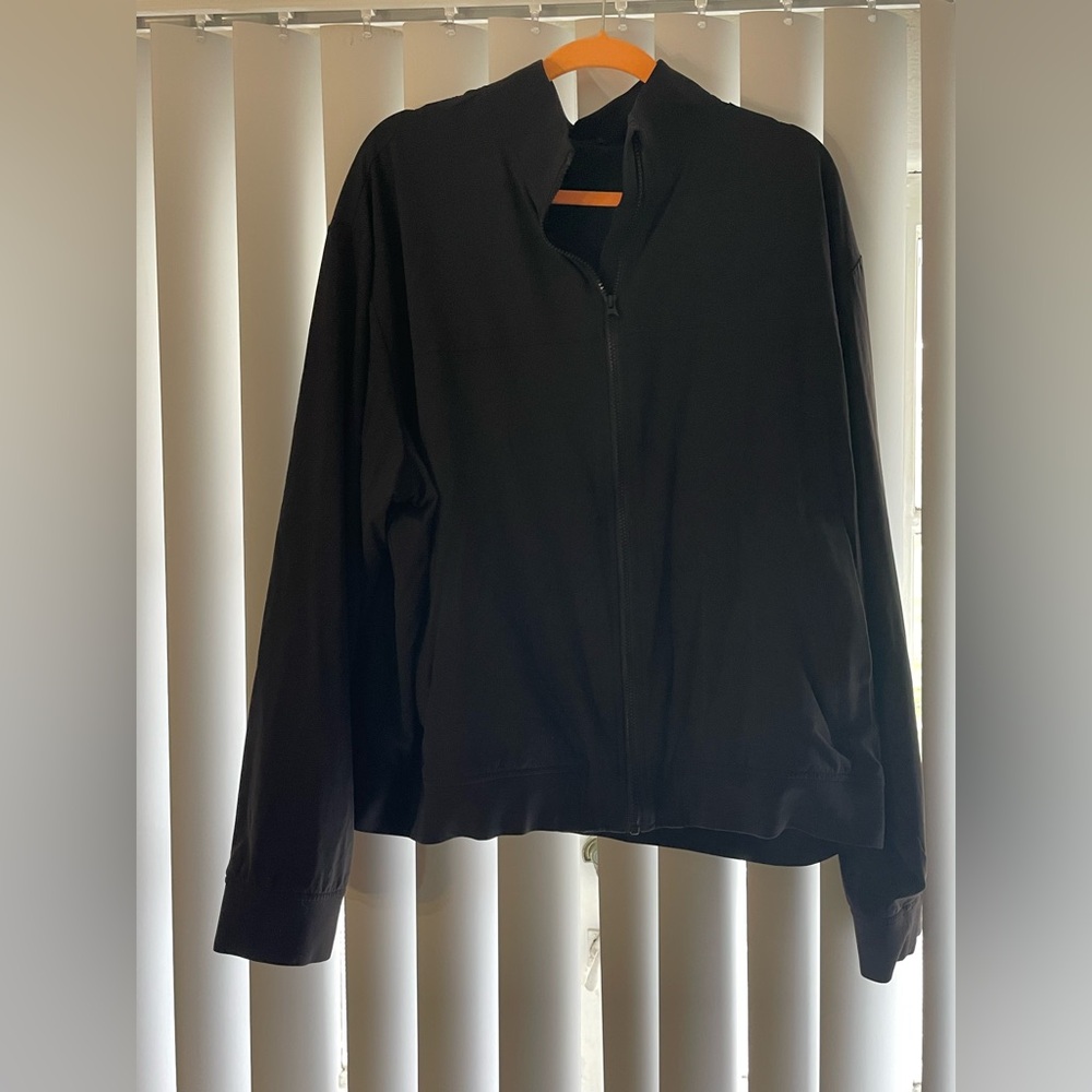 ALO Yoga Charcoal Zip-Up Jacket